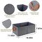 Pack of 3 Clothing Storage Bins for Closet with Handles, Foldabl Fabric Foldable Storage Baskets Cloth Box, Fabric Containers Boxes for Organizing Shelves Bedroom, Gray, Large (gray)